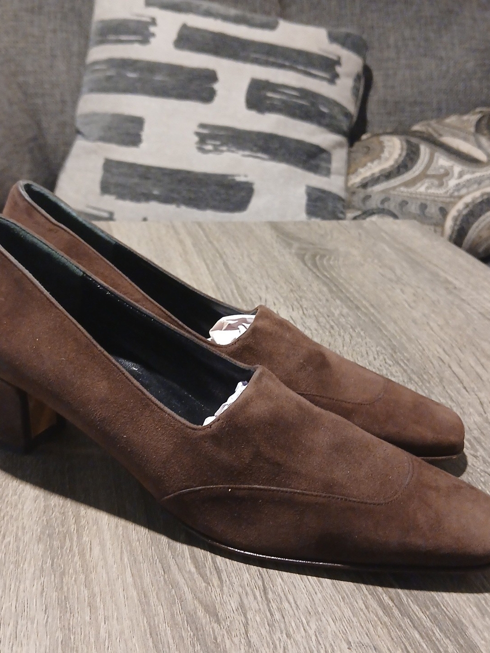 ✨ Authentic Vintage Salvatore Ferragamo Suede Loafer Pumps ✨ Size 8